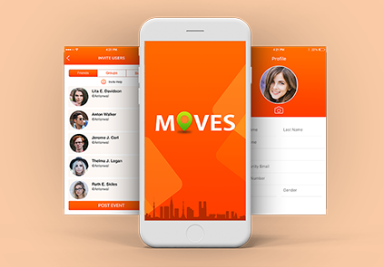moves-event sharing and management app