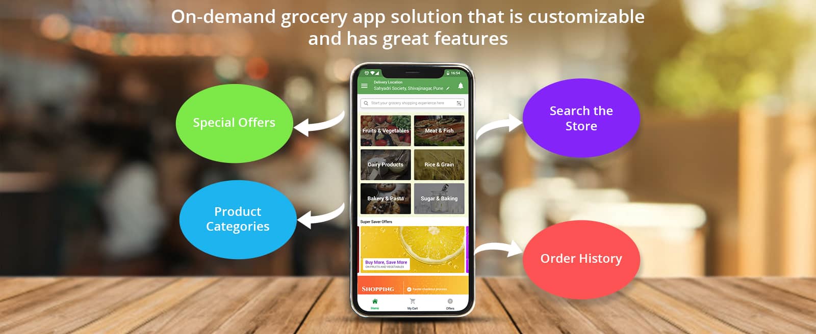 Grocery app development